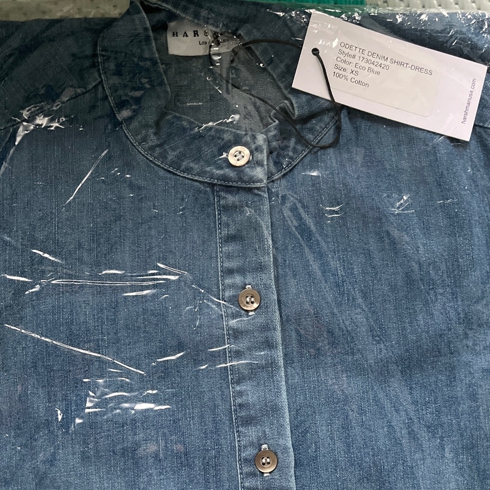 Harshman Odette Denim Shirt Dress